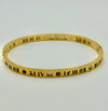 18K Gold Plated Roman Numeral Bangle