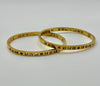 18K Gold Plated Roman Numeral Bangle