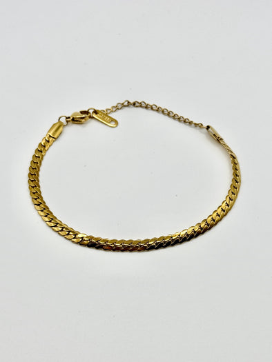 18K Gold Plated Snake Chain bracelet