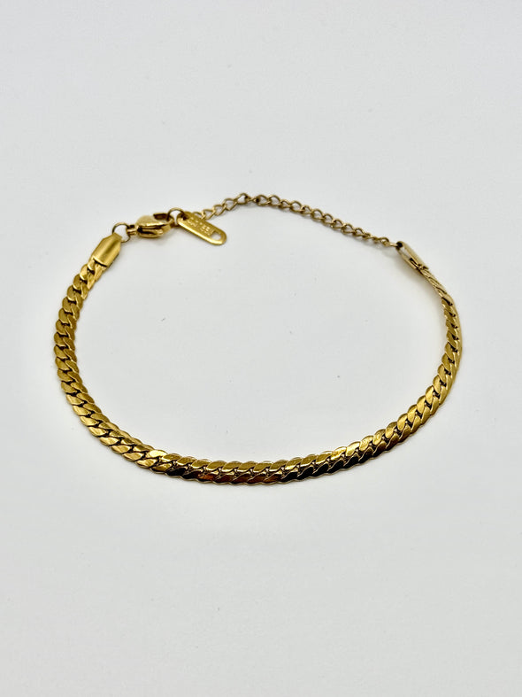 18K Gold Plated Snake Chain bracelet