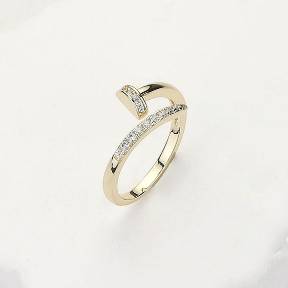 Paved Nail Ring