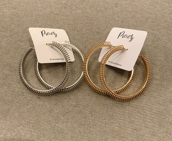 Spring Hoop Earrings