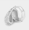 Crystal Silver Stretch Ring