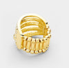 Stacked Row Bling Ring