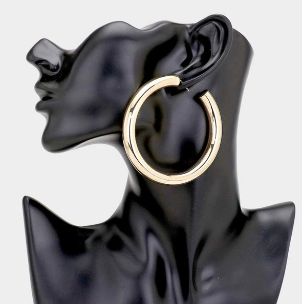 Metal Hoop Earrings